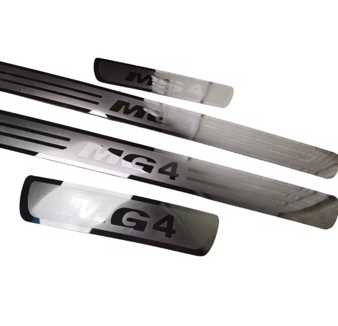 MG4 2016-2024 Stainless Steel Door Sill Protector Strips Scuff Plates 4pcs