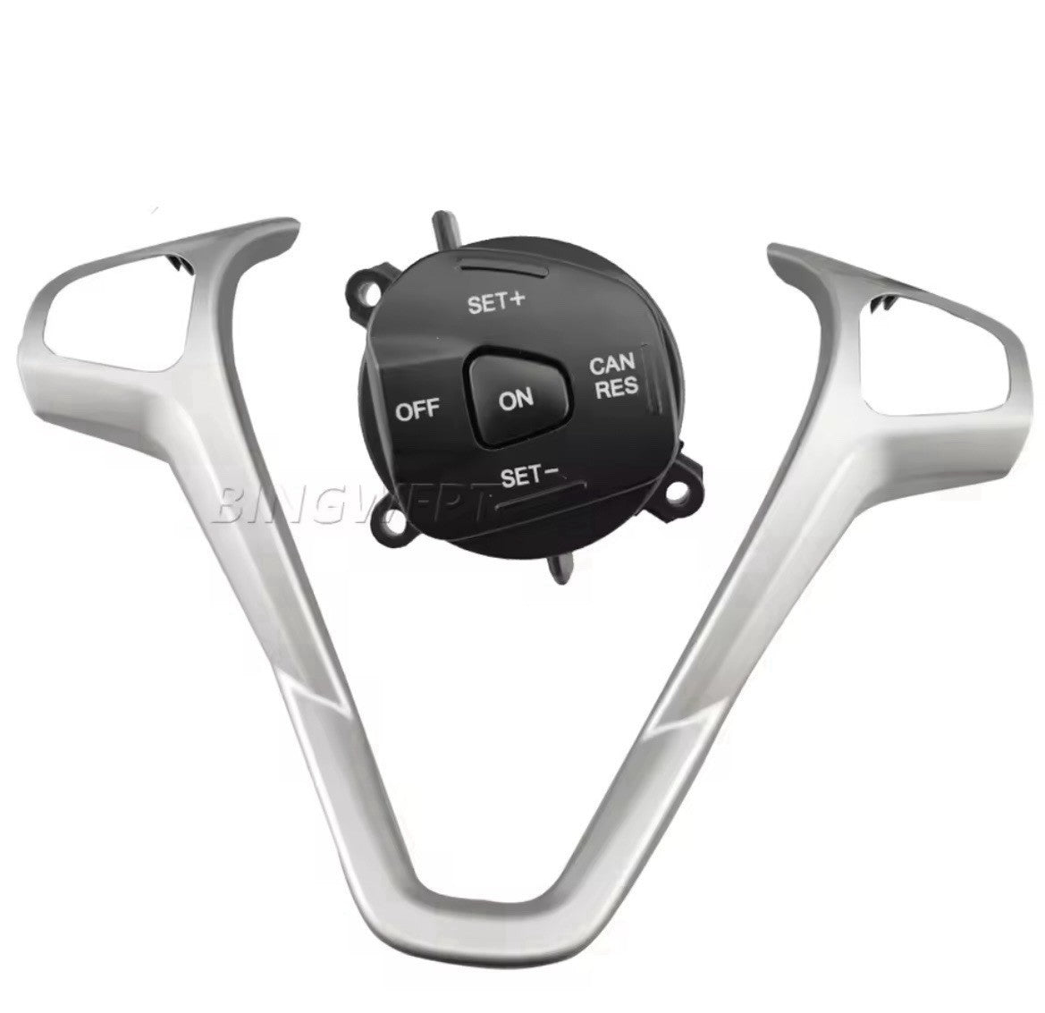 Blue Backlight Cruise Control Buttons Switch Frame Trim For Ford Fiesta MK7
