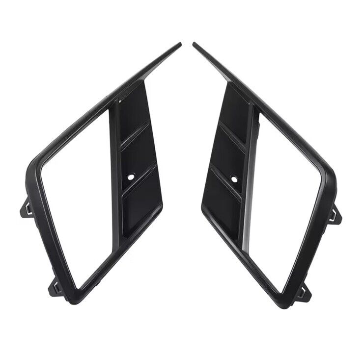 Seat Ibiza MK5 2017-2021 Matt Black Front Fog Light Surrounds Frames Trims 2pcs
