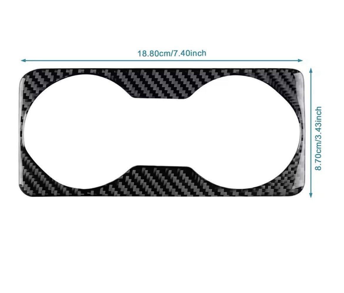 Seat Leon 2013-2015 Carbon Fibre Centre Console Cupholder Surround Trim Cover
