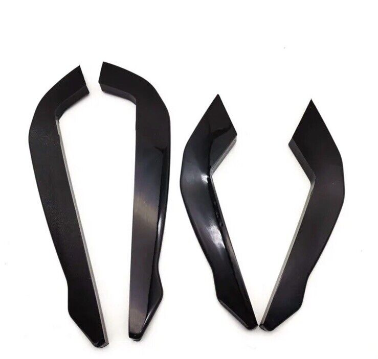 Ford Focus ST ST Line MK4 2018-2021 Gloss Black Front Bumper Canards Blades 4pcs