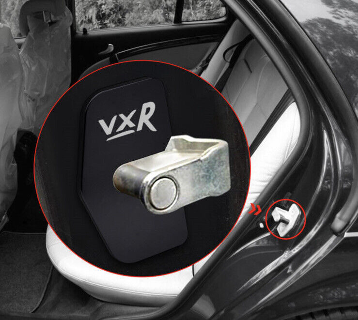 Vauxhall Astra Corsa VXR Black Door Lock Catch Protector Covers 4pcs