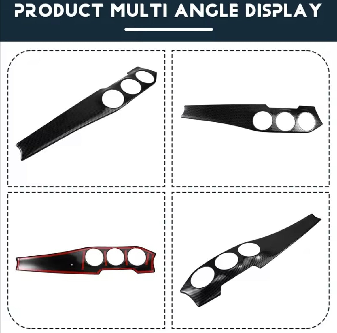 Mercedes A Class W176 CLA C117 GLA X156 Carbon Fibre Effect Dashboard Trim RHD