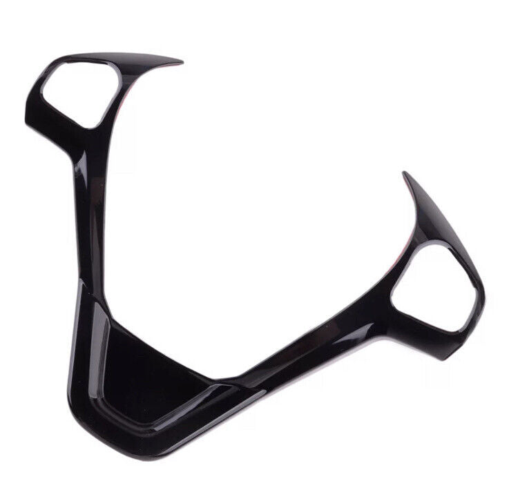 Ford Fiesta MK7 MK7.5 2009-2017 Gloss Black Steering Wheel Trim Cover