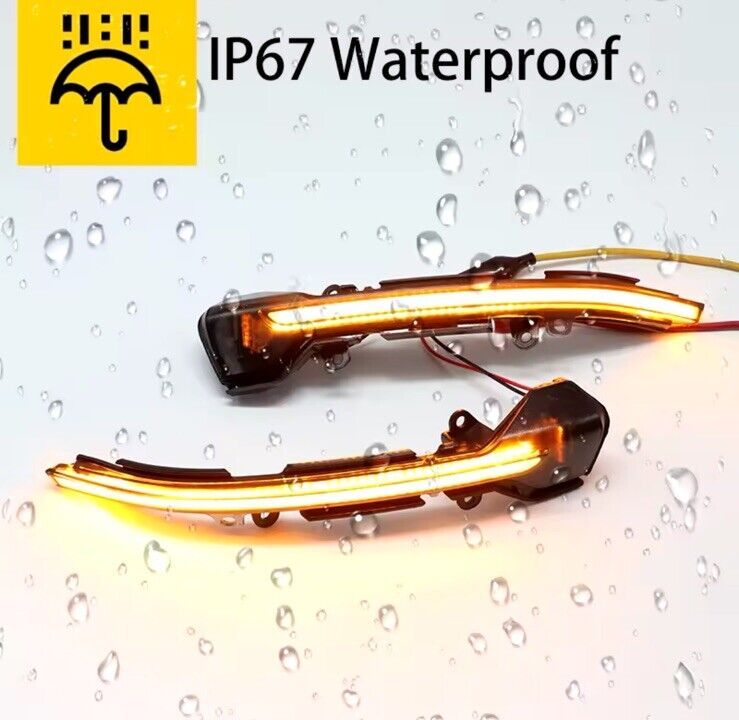 Seat Ibiza 6F 2017-2021 Dynamic Sequential Led Mirror Indicators Smoked 2pcs