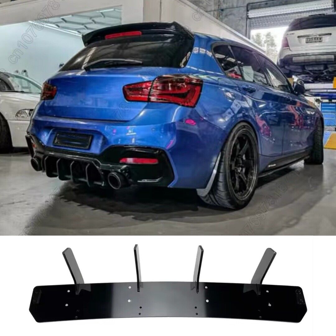 BMW 1 Series F20 F21 2011-2019 Rear Blade Style Diffuser Body Kit Gloss Black