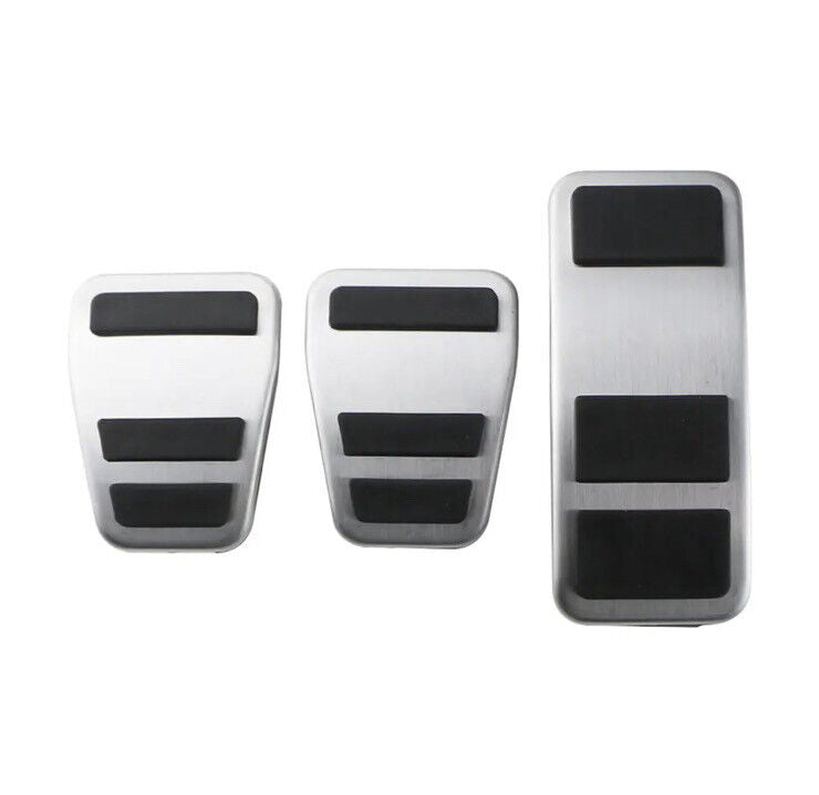 Metal Sport Pedal Covers For Ford Fiesta MK8 Puma Ecosport Manual 3pcs