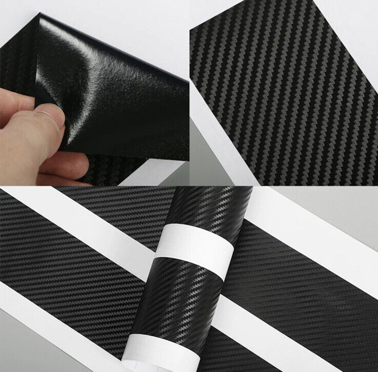 Ford ST Carbon Fibre Effect Adhesive Door Sill Overlay Strips Fiesta Focus ST