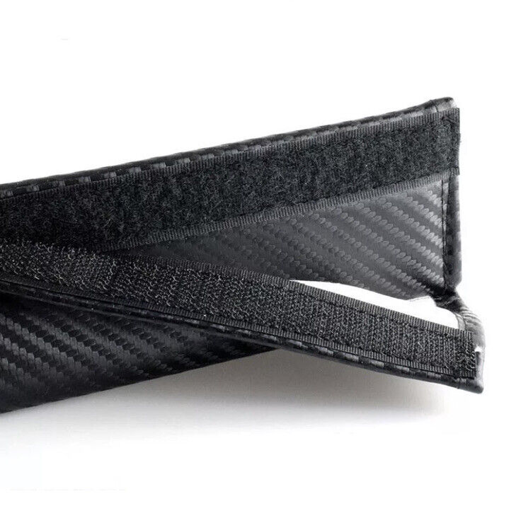 2pcs VXR Seatbelt Cover Pads PU Leather Carbon Effect Vauxhall Astra Corsa VXR