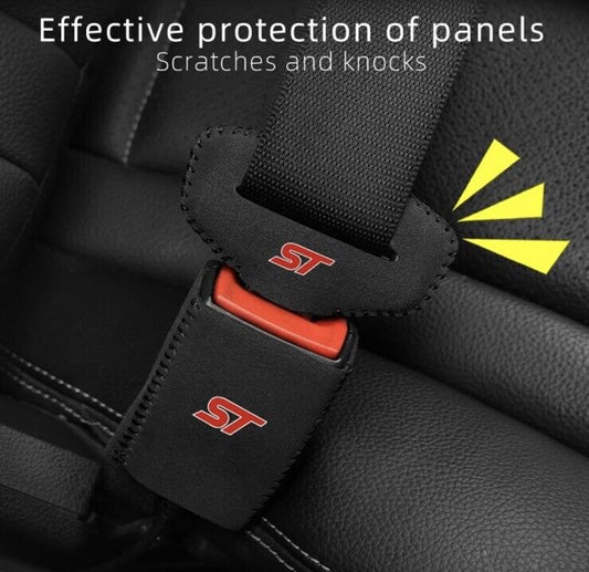 Ford ST Seatbelt Buckle & Clasp Cover For Ford Fiesta Focus Puma ST Black