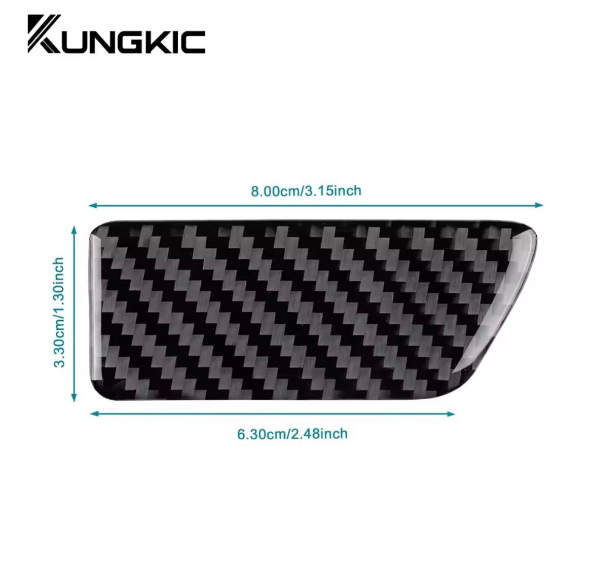 Seat Leon 2013-2020 Carbon Fibre Passenger Glovebox Handle Trim Cover
