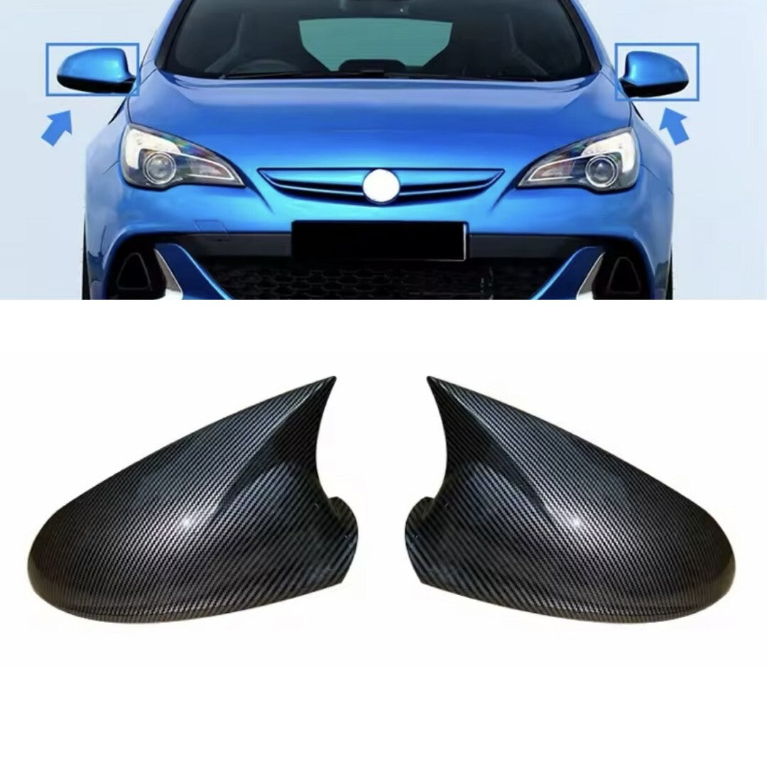 Vauxhall Astra J 2010-2016 Carbon Fibre M Style Sport Wing Mirror Caps Covers
