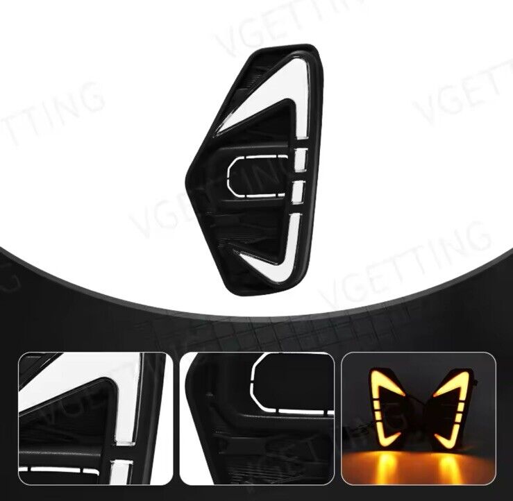 Nissan Navara NP300 Frontier LED Daytime Running Lights Front Fog DRL+Indicator
