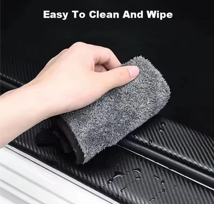 4pcs Honda Civic Carbon Fibre Effect Car Door Sill Protective Strips