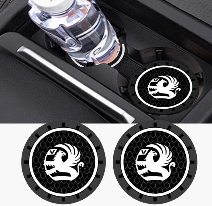 Vauxhall Anti-Slip Drink Coaster Cupholder Mat For Astra Corsa Vectra Zafira x2