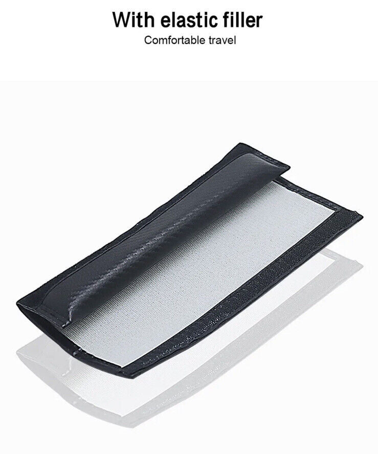 2pcs GT Line Seatbelt Cover Shoulder Pads PU Leather Carbon For Peugeot GT Line