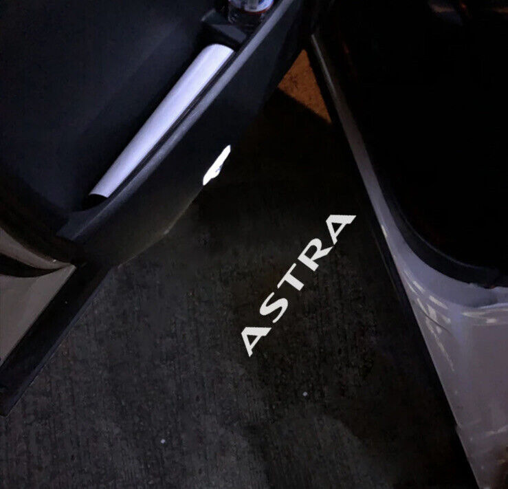 2pcs Wireless Vauxhall Astra LED Laser Projector Welcome Lights Door Floor Light