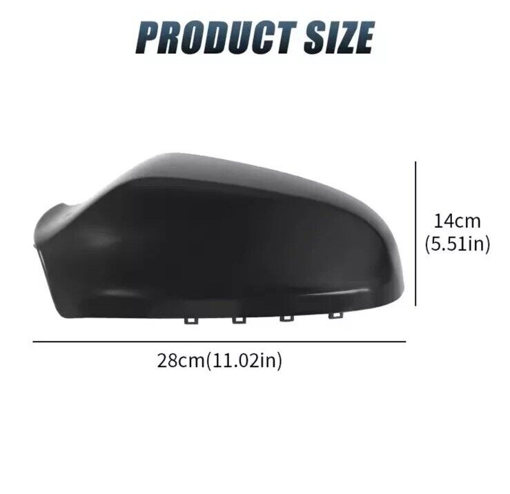 Vauxhall Astra H 2004-2013 Gloss Black Wing Mirror Caps Mirror Covers 2pcs