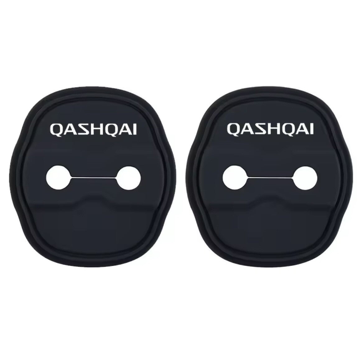 Nissan Qashqai 2007-2022 Black Silicone Door Lock Catch Protector Covers 2pcs