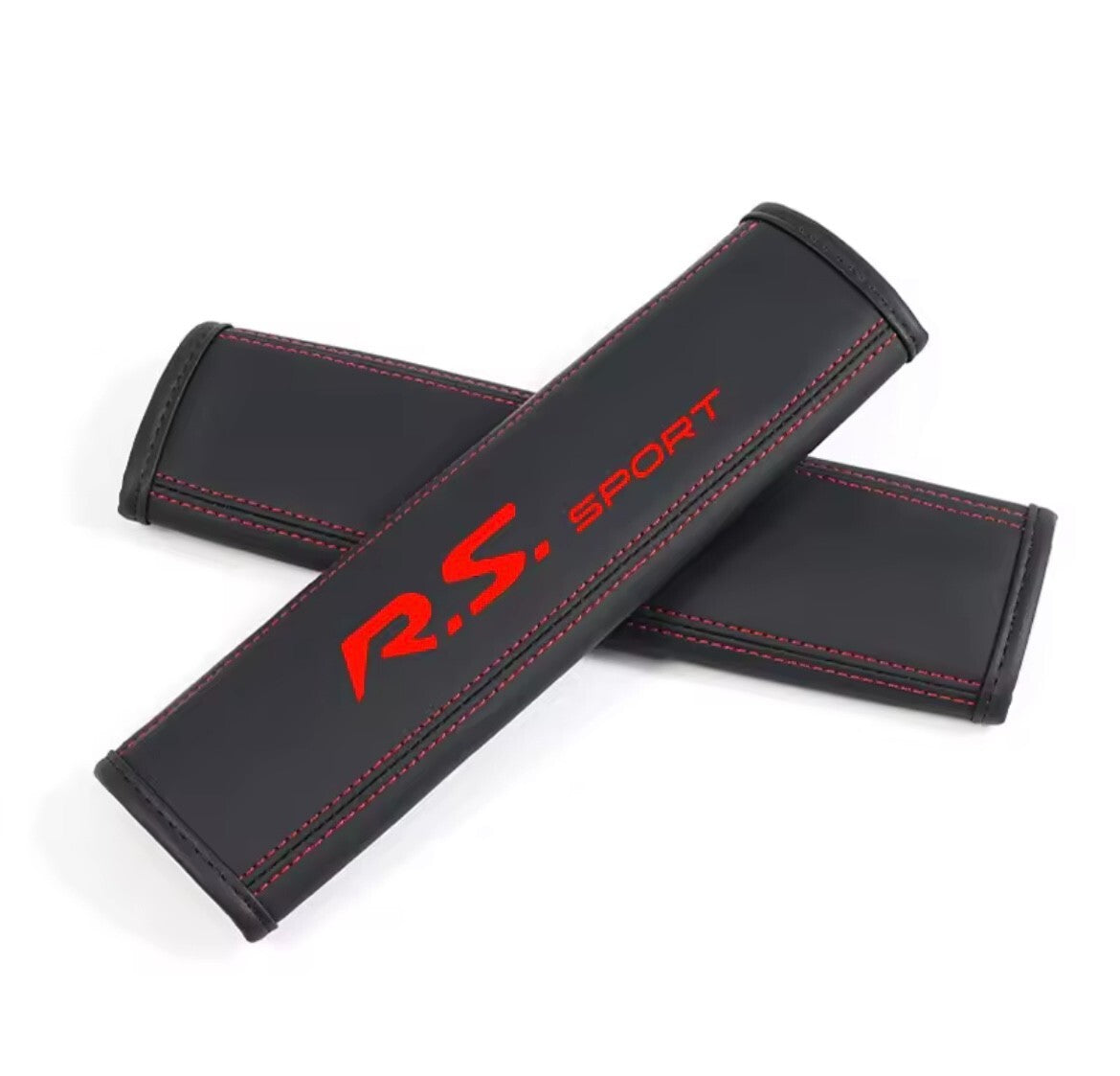 Renault RS Sport PU Leather Seatbelt Shoulder Cover Pads Interior Clio Megane
