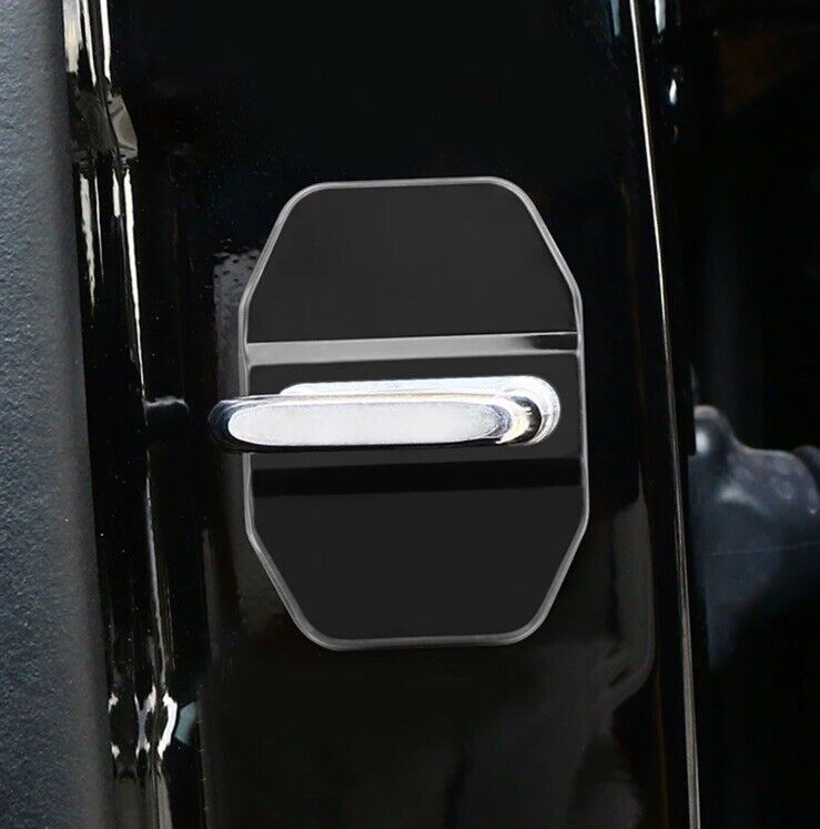 BMW Gloss Black Door Lock Protector Covers 4pcs For BMW Vehicles