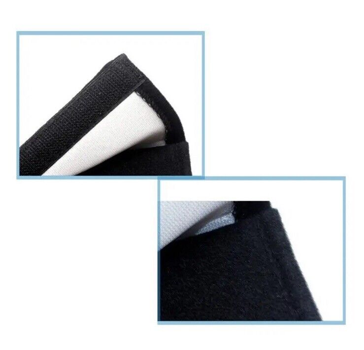 2pcs Transit Seatbelt Cover Shoulder Pads For Ford Transit Black & White