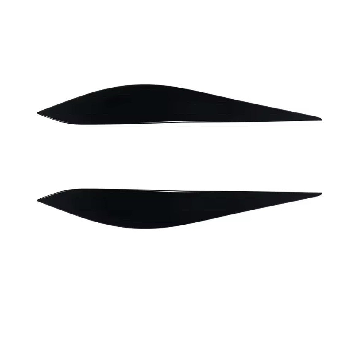 Ford Fiesta MK8 2017-2020 Gloss Black Headlight Eyelid Eyebrows 2pcs