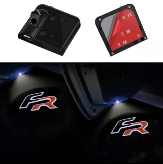 2pcs FR Wireless LED Laser Projector Lights For Seat Ibiza Leon Ateca  Arona FR