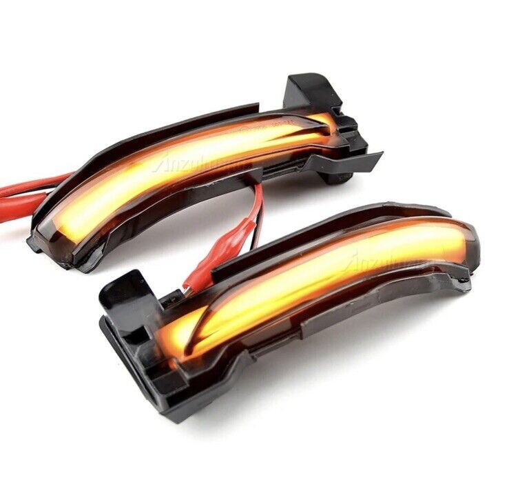 Ford Kuga 2020-2022 Dynamic Sequential Led Mirror Indicators Smoked Lens 2pcs