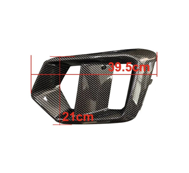 Ford Focus RS MK3.5 Carbon Fibre Front Fog Light Surround Trim Inserts