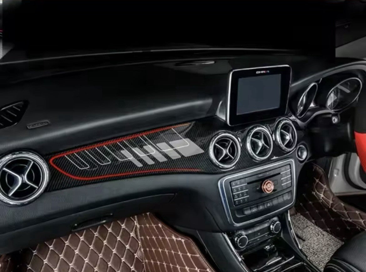 Mercedes CLA GLA W176 W117 X156 Carbon Fibre Effect AMG Centre Console Dash Trim