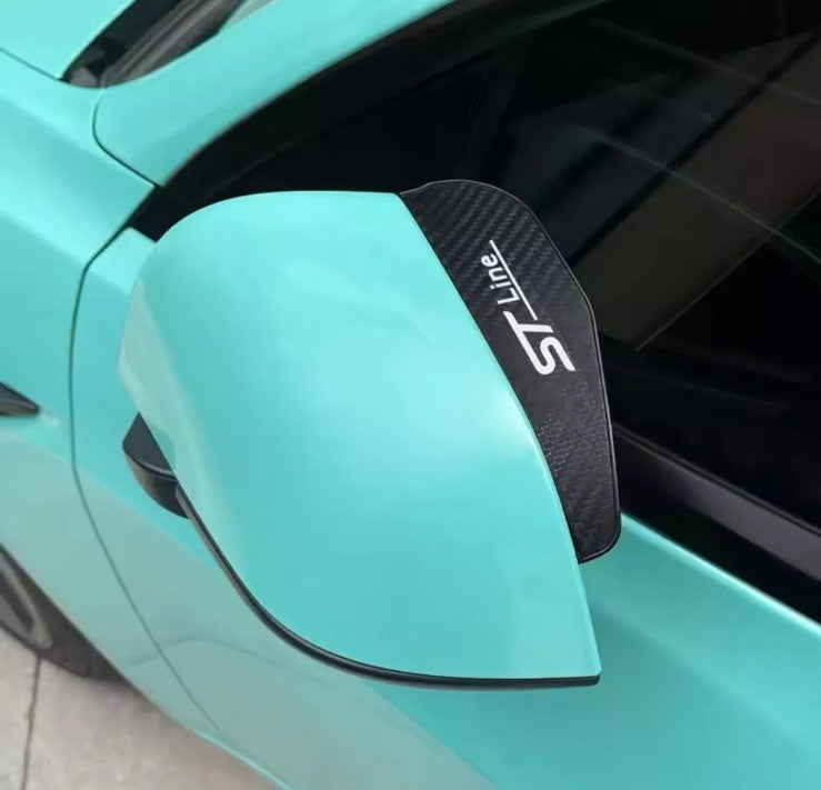 Ford ST Line Wing Mirror Visor Rain Cover Universal Fiesta Focus Puma Kuga 2pcs