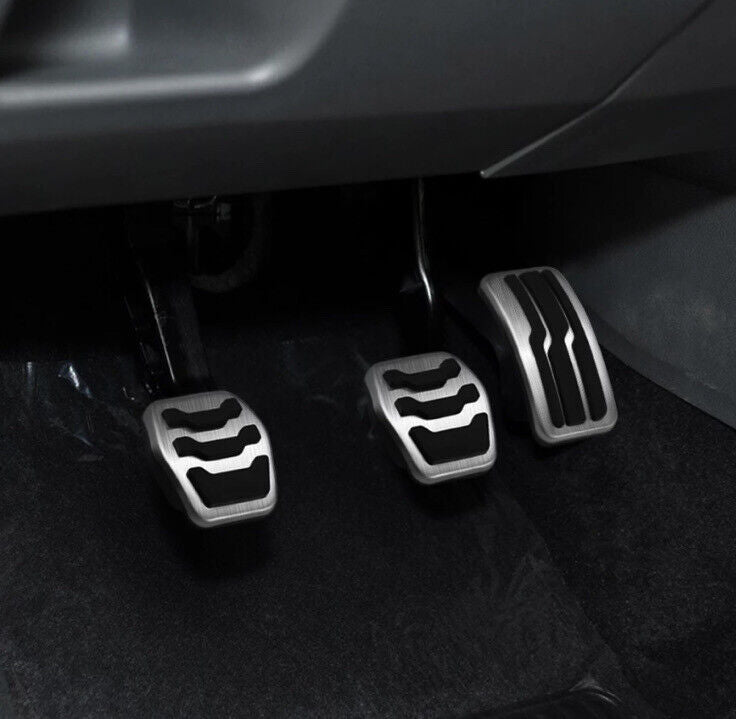 Metal Sport Pedal Covers For Ford Focus Kuga Escape Manual Gas Brake Clutch