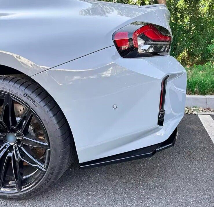 BMW M2 G87 M Performance Gloss Black Rear Spats Rear Bumper Side Splitters