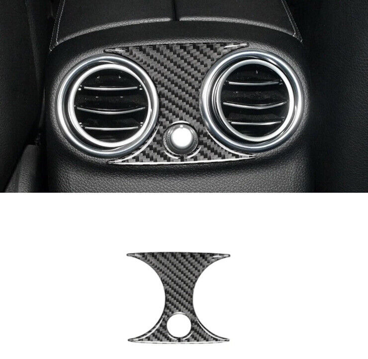 Mercedes C Class W205 Carbon Fibre Rear Air Vent Outlet Panel Overlay Surround