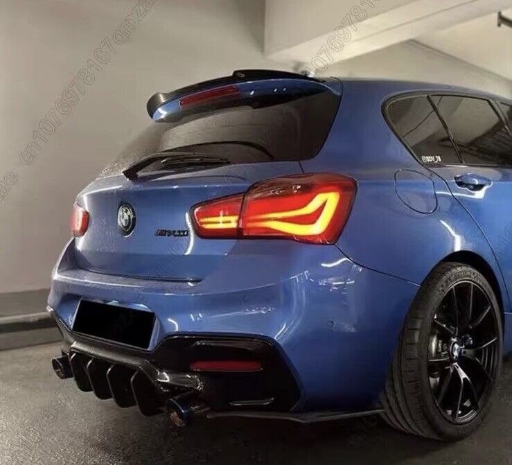 BMW 1 Series F20 F21 2011-2019 Rear Blade Style Diffuser Body Kit Gloss Black