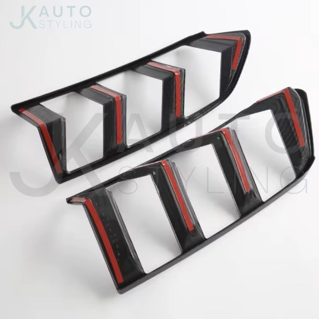 Ford Mustang 2024 2025 ABS Carbon Fibre Rear Taillight Lamp Covers Frames