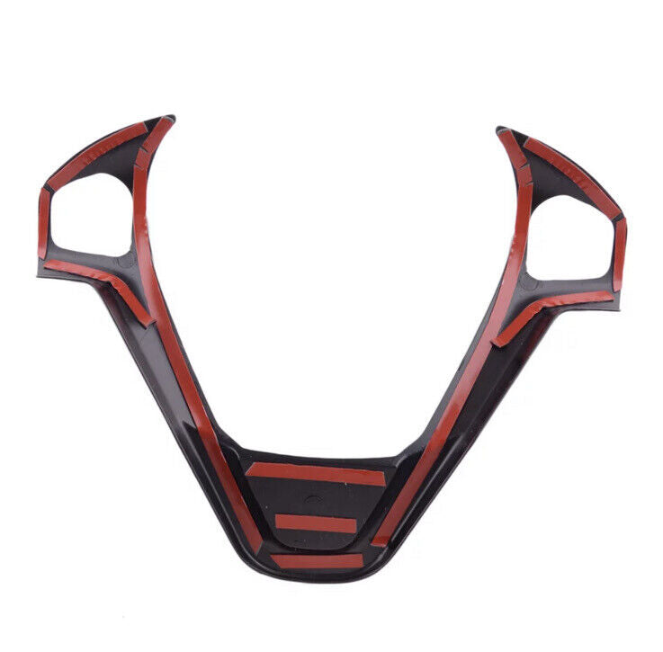 Ford Fiesta MK7 MK7.5 2009-2017 Gloss Black Steering Wheel Trim Cover
