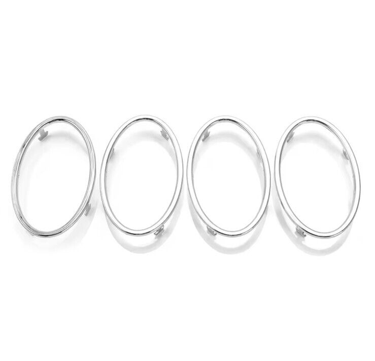 Ford Focus MK2 Matt Silver Air Con Outlet Vent Surround Trim Set 4pcs
