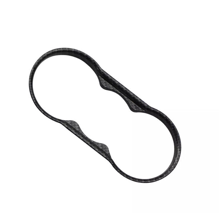 Ford Fiesta MK7 Carbon Fibre Cup Holder Surround Trim Centre Console Decoration