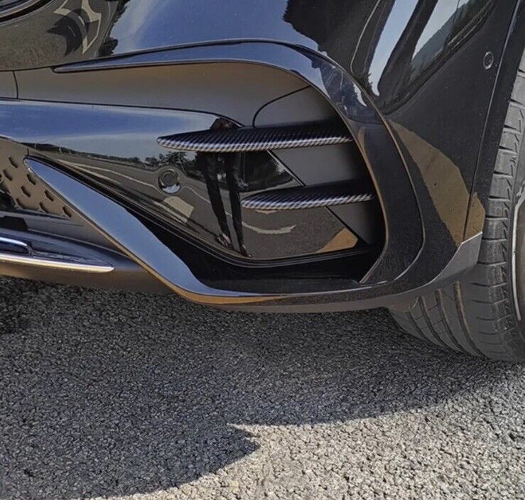 Mercedes GLC Class X254 2023+ Carbon Fibre Front Bumper Side Fin Covers 4pcs