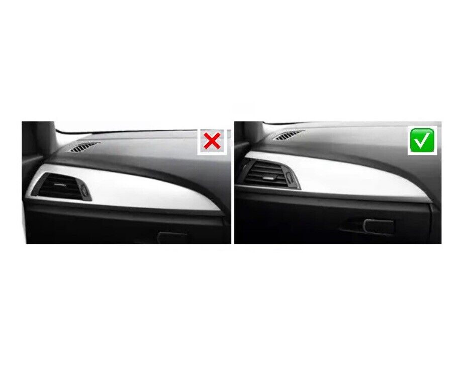 BMW 1 2 Series F20 F21 F22 F23 Black Alcantara Centre Dashboard Trim Cover