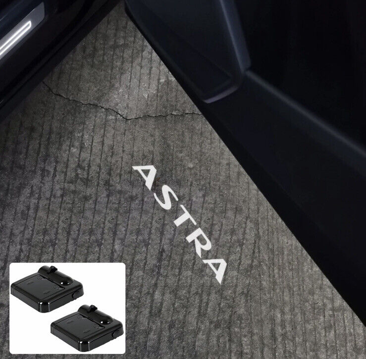 2pcs Wireless Vauxhall Astra LED Laser Projector Welcome Lights Door Floor Light