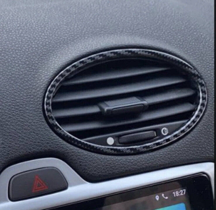 Ford Focus MK2 Carbon Fibre Air Con Vent Outlet Surround Replacement Trim 1pc