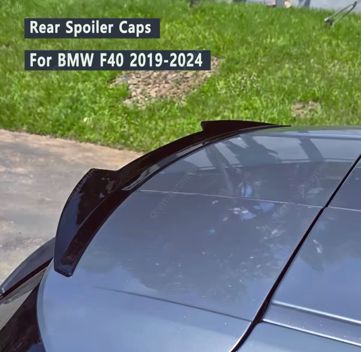 BMW 1 Series F40 2019-2024 Standard Gloss Black Spoiler Extension Roof Wing Lip