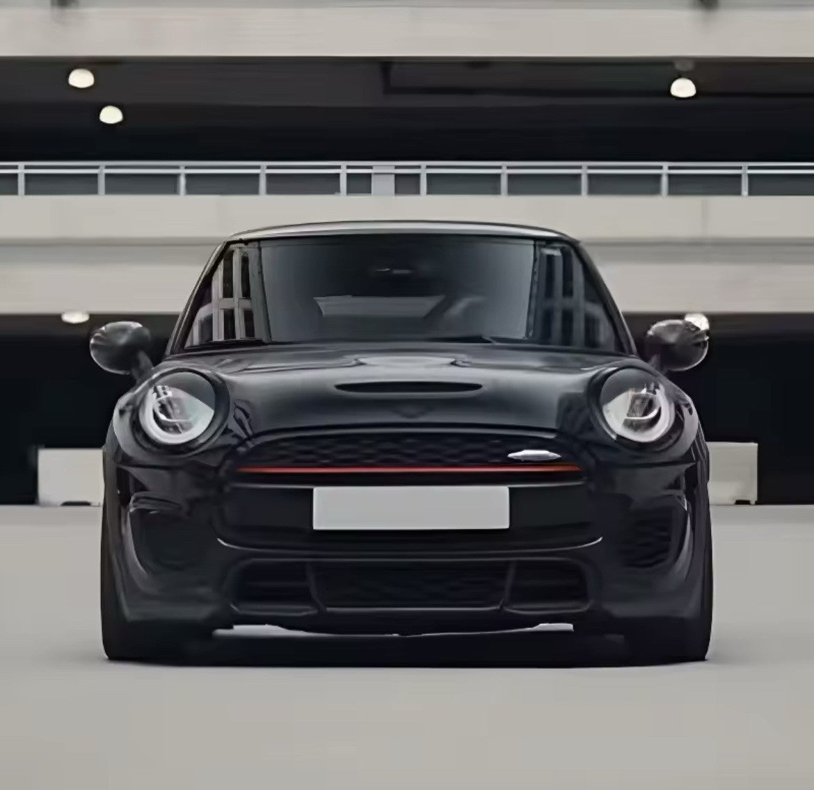 Mini Cooper F54 F55 F56 F57 Gloss Black Headlight Eyelids Eyebrows 2pcs