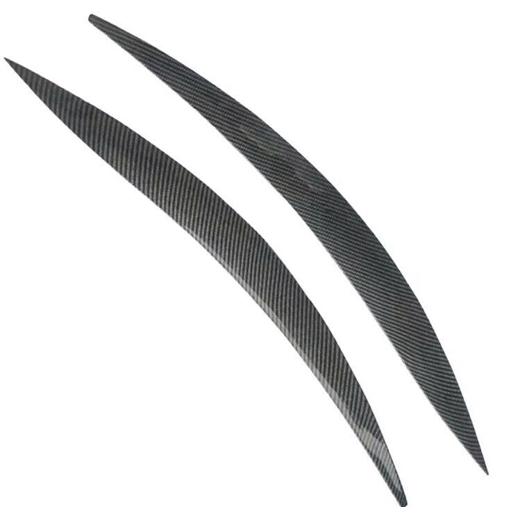 2x Carbon Fibre Effect Headlight Eyelid Brows For Ford Focus MK4 2019-2021