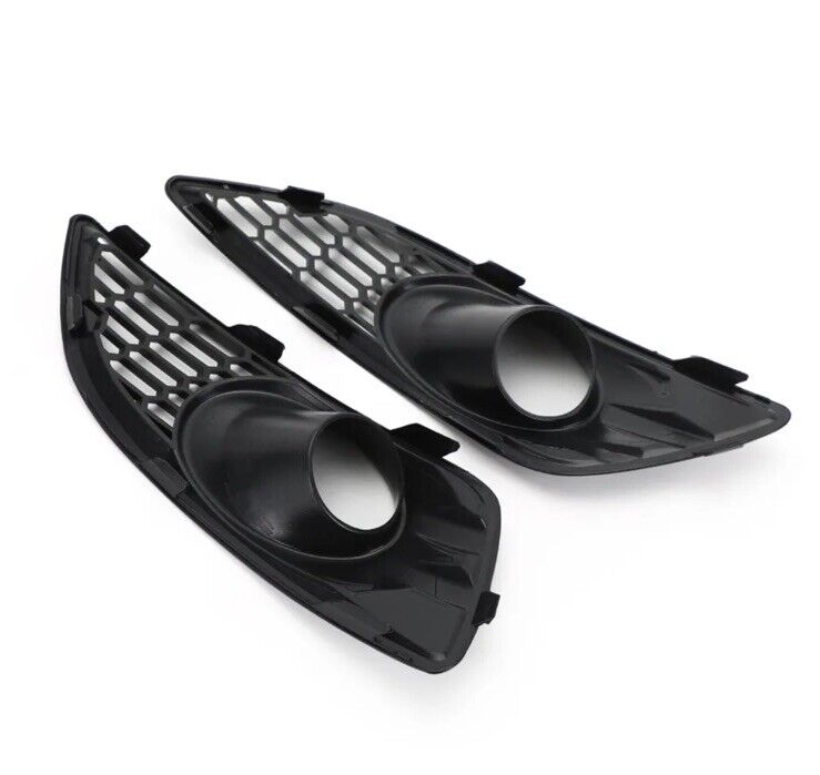 Gloss Black Front Fog Light Surrounds For Ford Fiesta MK7.5 2013-2017 2pcs