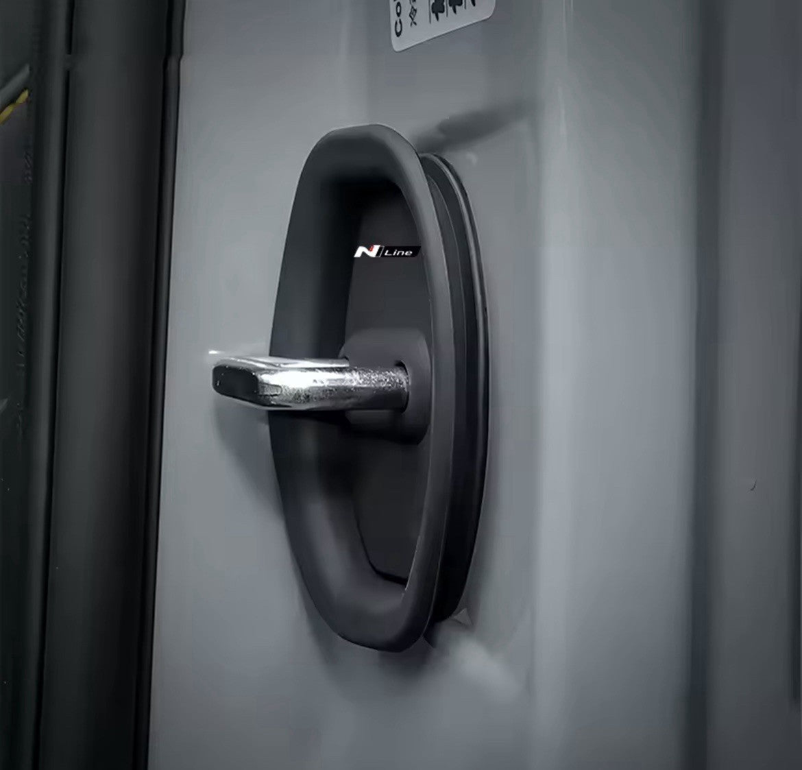 Hyundai N Line Black Silicone Door Lock Protector Covers i10 i20 i30 Tucson 4pcs