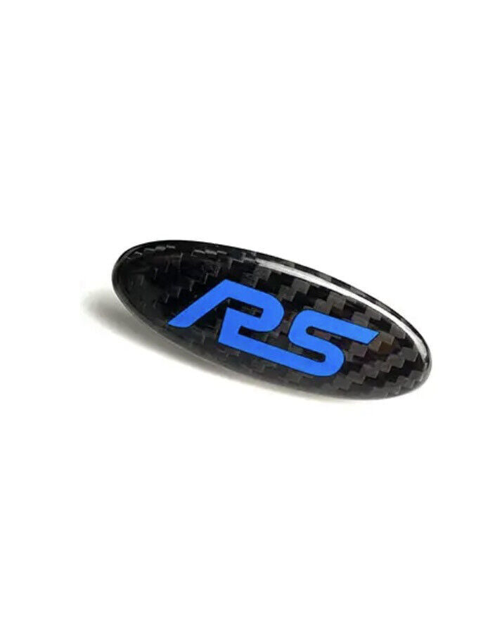 Ford RS Carbon Fibre Steering Wheel Badge Overlay For Ford Focus RS MK3 MK3.5